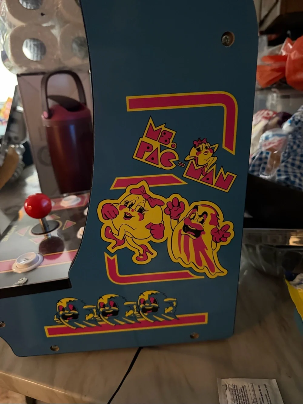 Arcade Classic Miss Pac-Man Arcade Machine - Pink/Blue (tabletop)